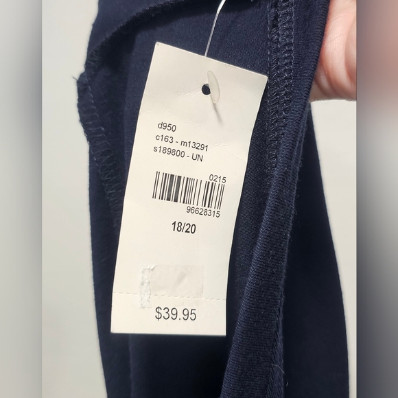 Lane Bryant Women's Blue Hi Low Twofer Scoop Neck Long Sleeve Tunic 18/20 NWT - Picture 7 of 11